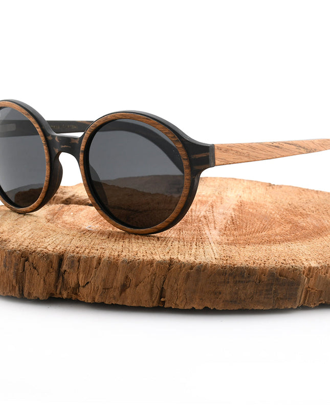 Pepe – Iconic Round Wood Sunglasses