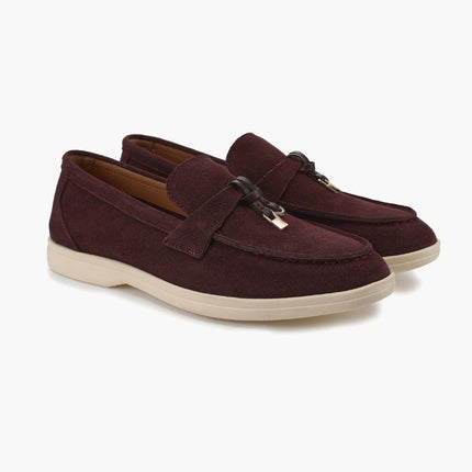 Old Money Suede Lady Loafers