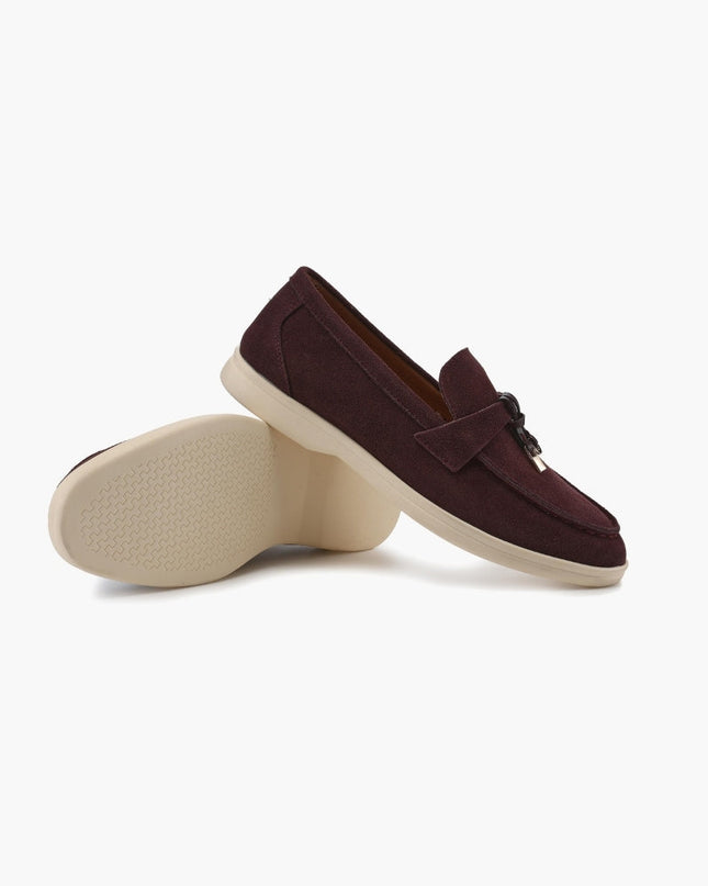 Old Money Suede Lady Loafers