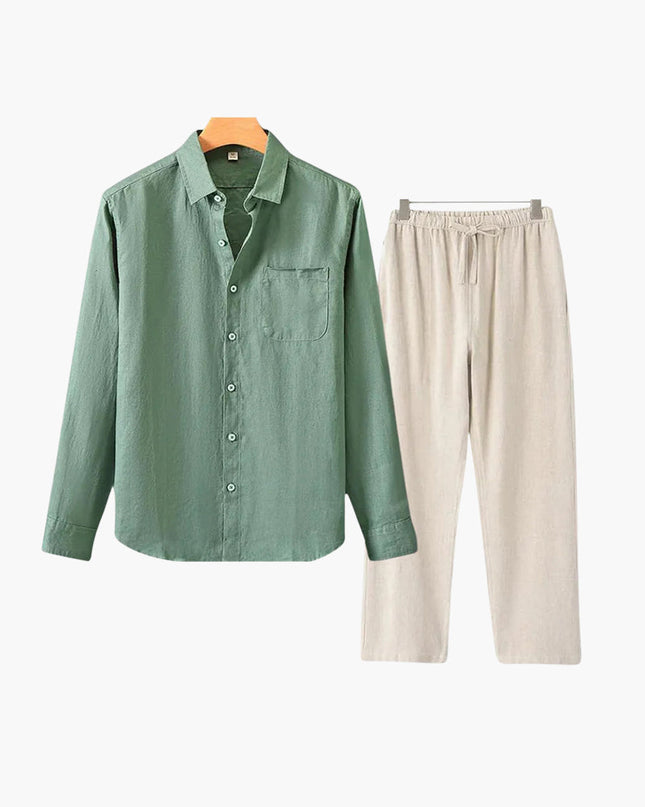 Old Money Linen Combo (Longsleeve) VIP