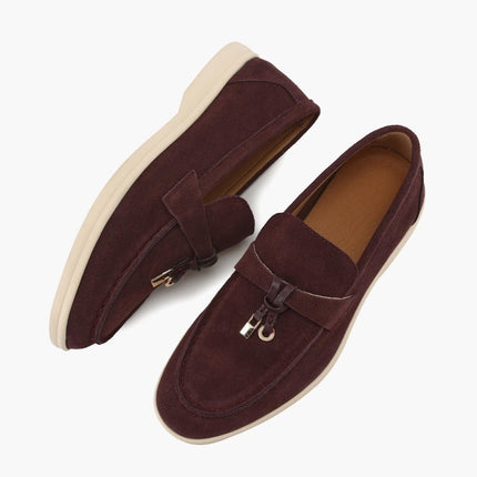 Old Money Suede Lady Loafers