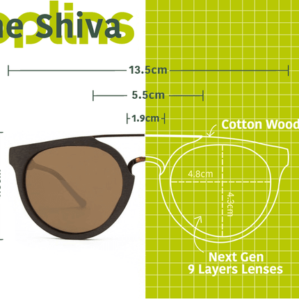The Shiva - Wooden Sunglasses
