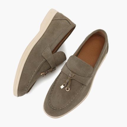 Old Money Suede Lady Loafers