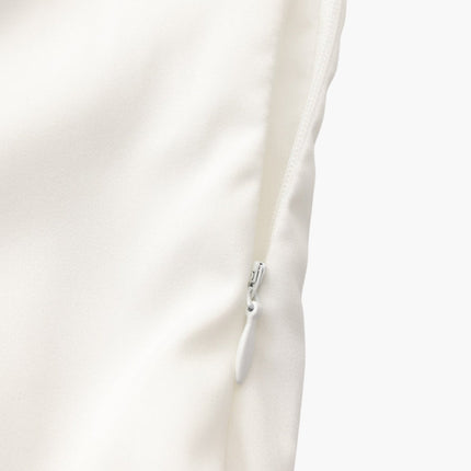 Pearl Button Ruffle Midi Dress