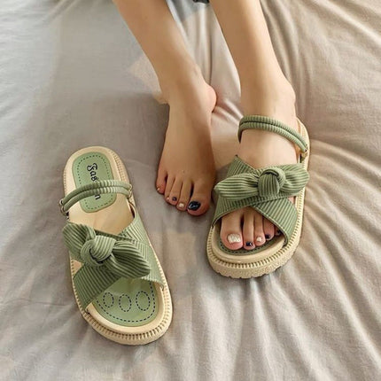 Women's Two-Wear Flat Platform Sandals | EVA Slip-On Open-Toe Sandals