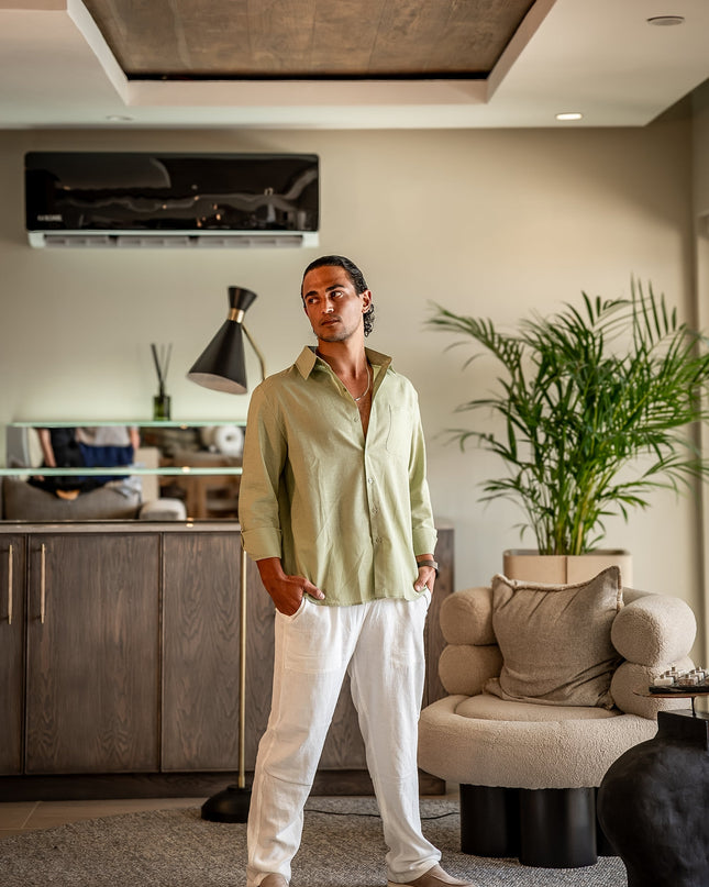 Old Money Linen Combo (Longsleeve) VIP