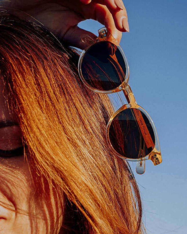 Ganges - Unisex Wood and Bio Acetate Sunglasses