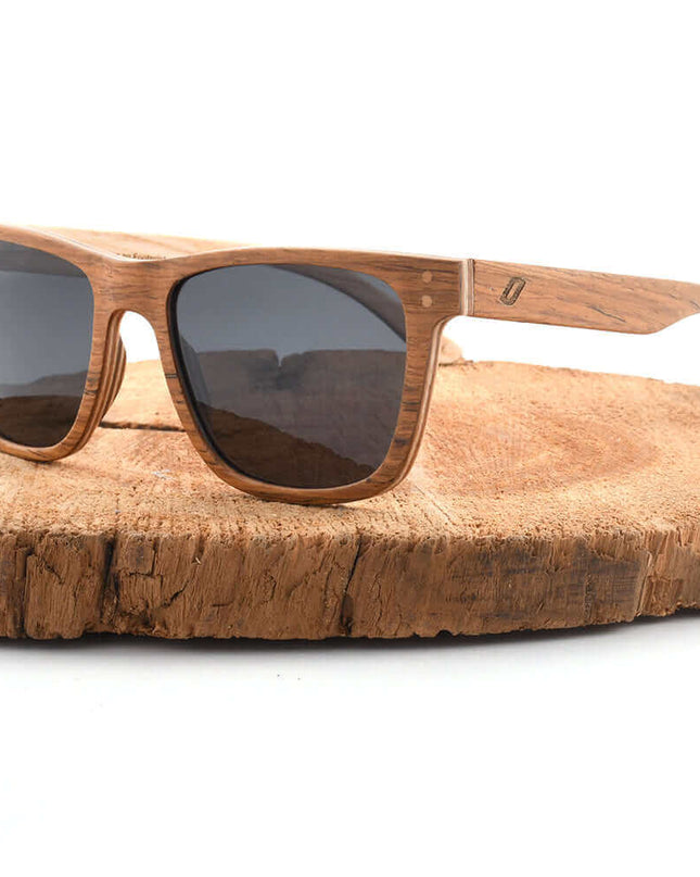 Benja - Wooden Veneer Sunglasses