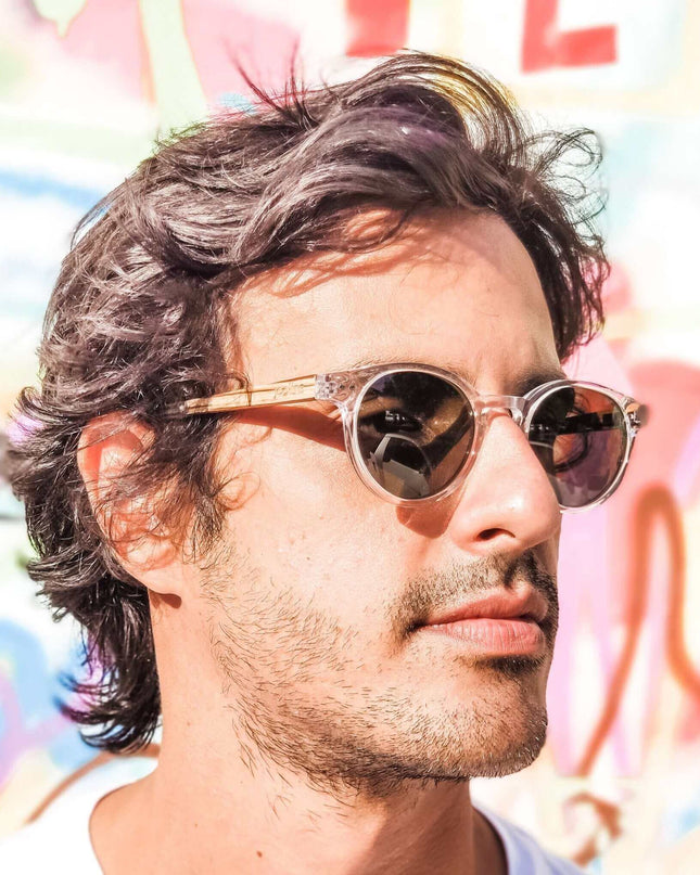 Ganges - Unisex Wood and Bio Acetate Sunglasses