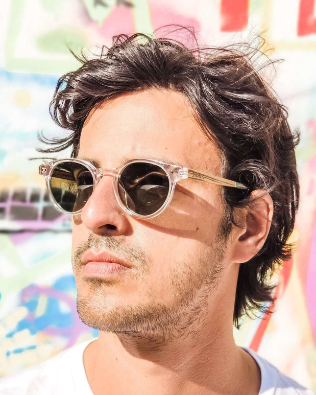 Ganges - Unisex Wood and Bio Acetate Sunglasses