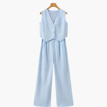 Classy Lady - Linen Two-piece Set