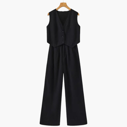 Classy Lady - Linen Two-piece Set