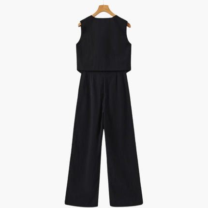 Classy Lady - Linen Two-piece Set