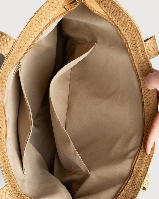 Straw Bag with Matching Hat – Vacation Woven Set, Women’s Beach Tote & Sun Hat Duo