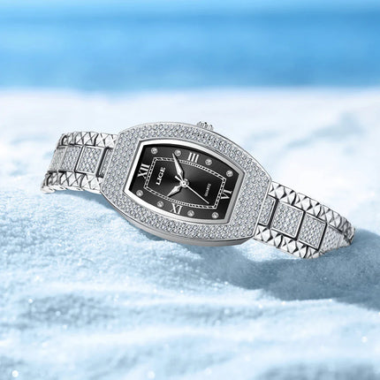 Women's Diamond Crystal Stainless Steel Dress Watch