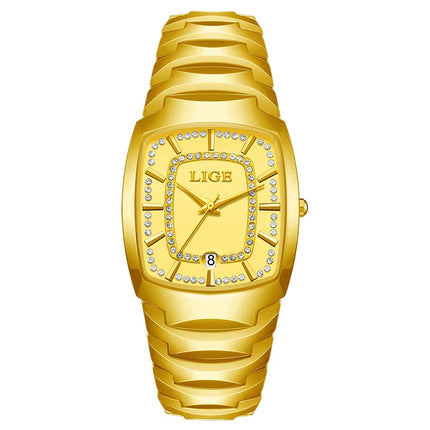 Women's White Ceramic Crystal Bracelet Watch Quartz Gift