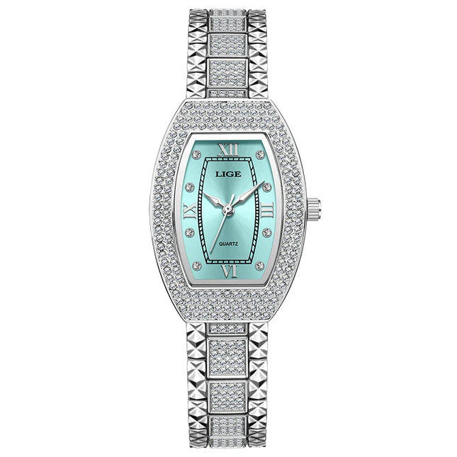 Women's Diamond Crystal Stainless Steel Dress Watch