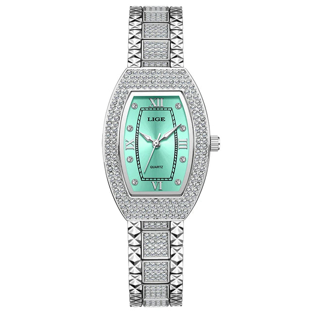 Women's Diamond Crystal Stainless Steel Dress Watch