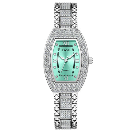 Women's Diamond Crystal Stainless Steel Dress Watch