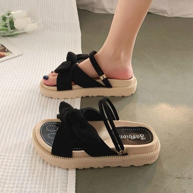 Women's Two-Wear Flat Platform Sandals | EVA Slip-On Open-Toe Sandals