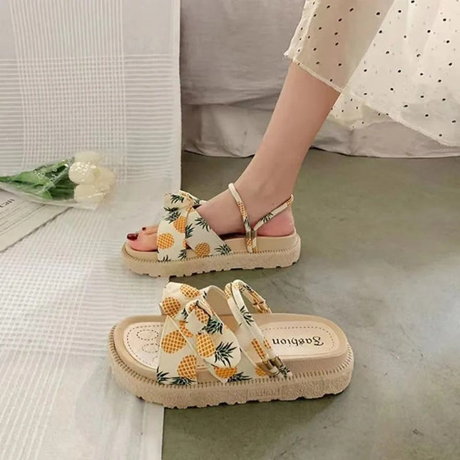 Women's Two-Wear Flat Platform Sandals | EVA Slip-On Open-Toe Sandals