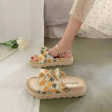 Women's Two-Wear Flat Platform Sandals | EVA Slip-On Open-Toe Sandals