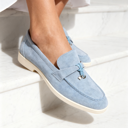 Old Money Suede Lady Loafers